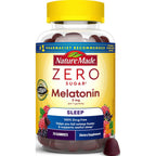 Nature Made Zero Sugar Melatonin 5mg Sleeping Gummies for Adults Extra Strength,100% Drug & Aspartame Free,70 Sugar-Free Melatonin Gummies,70 Day Supply,(Pack of 2)