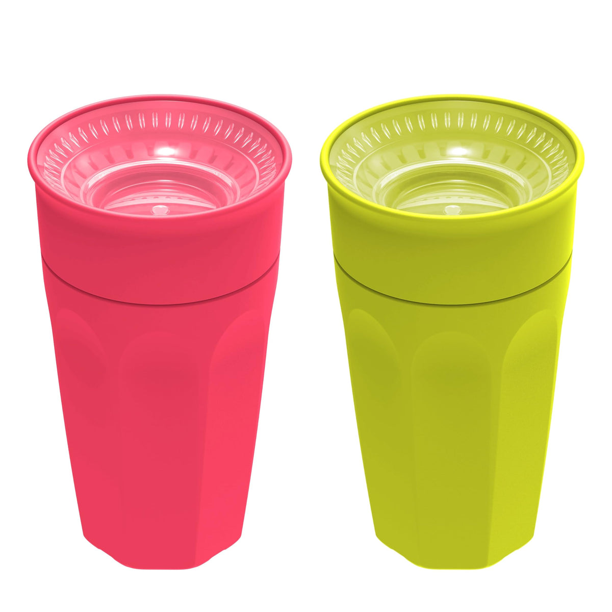 Dr. Brown's Milestones Cheers360 Spoutless Cup, Green & Pink, 2-Pack