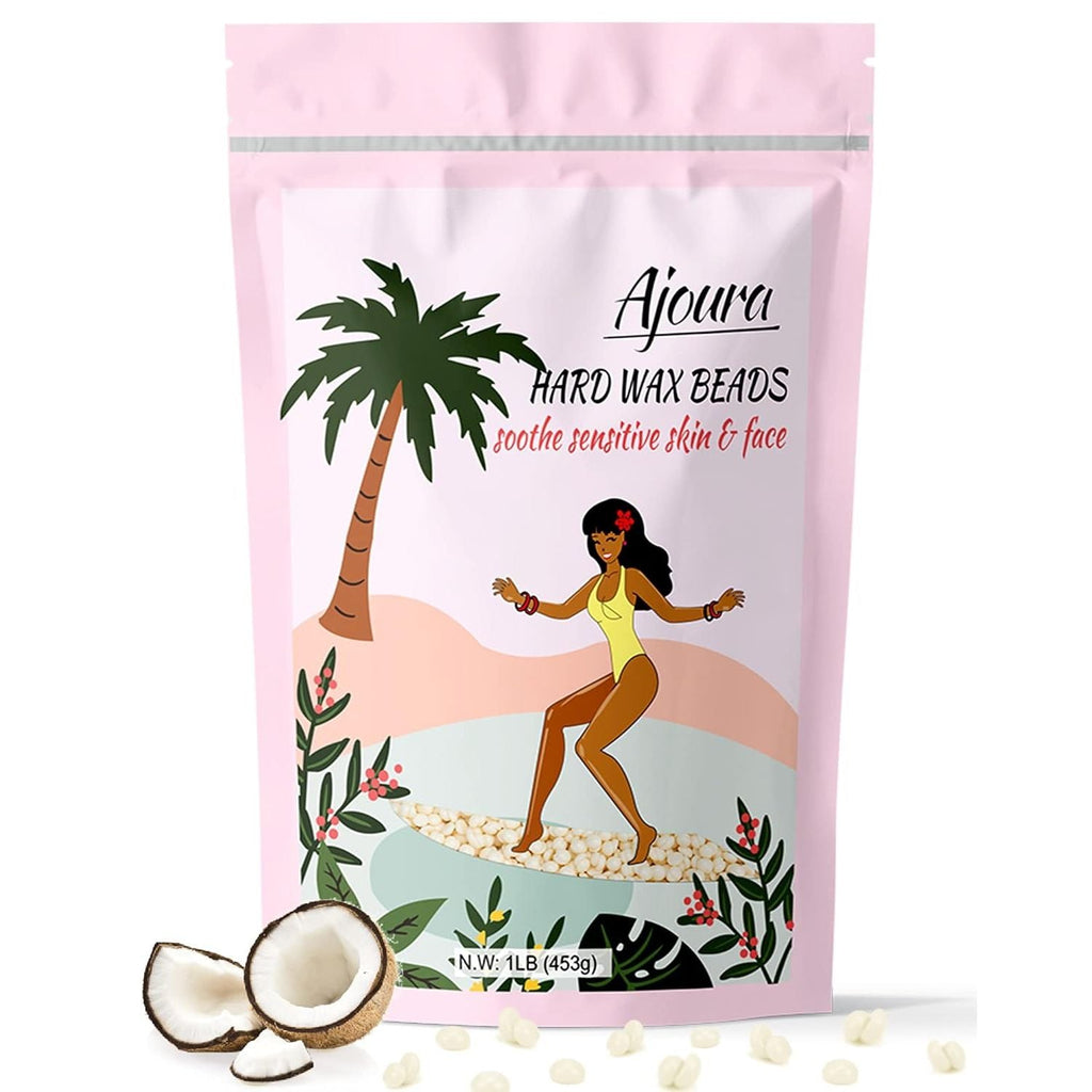 Buy now Ajoura 1lb Refill Wax Beans for Hair Removal Kit, Brazilian Coarse Waxing for Bikini, Face, Eyebrow, Back, Chest, Legs, Armpit, At Home Waxing Beads for Women Men at indiglob india