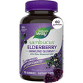 Nature's Way Sambucus Elderberry Gummies for Immune Support* Ages 4+, 60 ct | Immune Gummy with Black Elderberry Extract, Vitamin C, D3, Zinc, and Superfood Antioxidants*, Adults & Kids Ages 4+
