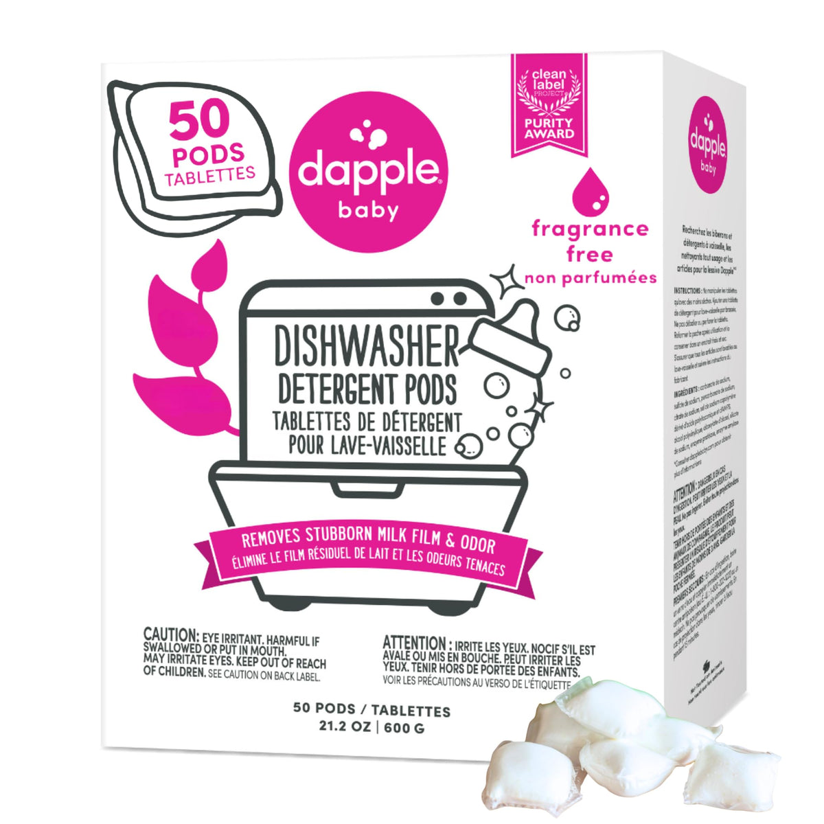 Dapple Baby - Dishwasher Detergent Pods - 50 Count