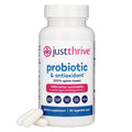 Just Thrive Probiotic & Antioxidant 100% Spore-Based Digestive Support | 30 capsules, 100% spore-based probiotic and antioxidant formula, Gluten free, Supports digestive and immune health