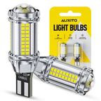 Buy now AUXITO 194 LED Light Bulb 6000K White 168 2825 W5W T10 Wedge 24-SMD 3014 Chipsets LED Replacement Light Kit Error Free for Car Interior Dome Map Door License Marker Lights, Pack of 10 at indiglob india