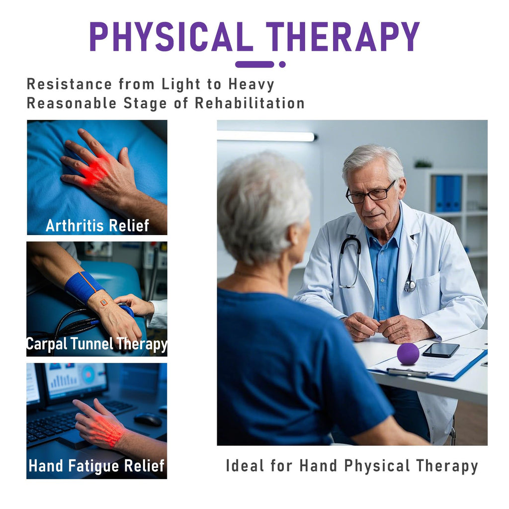 3 Pack Stress Balls for Adults, Squeeze Balls for Hand Therapy