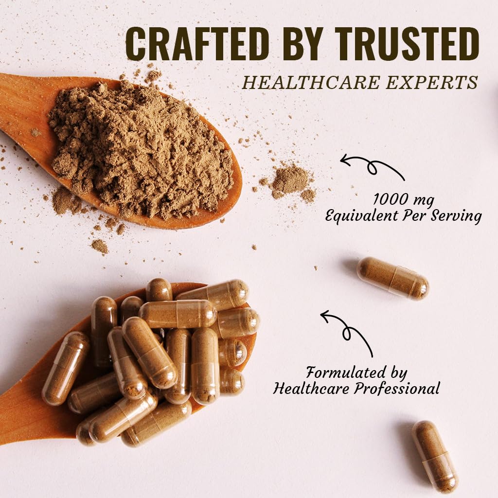 Vitamatic Kava Kava 1000mg with Magnesium, Ashwagandha, GABA, Theobromine, L-Theanine & Cacao – 120 Veg Caps – Kavalactones for Mood, Stress & Sleep Support.
