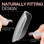AILLSA 450PCS Short Almond Nail Tips feature a naturally fitting design, perfect for easy application. Order online now!