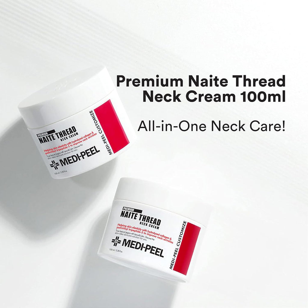 Buy now MEDI-PEEL Naite Thread Neck Cream Anti-Ageing Anti-Wrinkle Neck & DÃ©colletÃ© Cream, Neck Care, Reduces Wrinkles, Gives Skin Elasticity at indiglob india