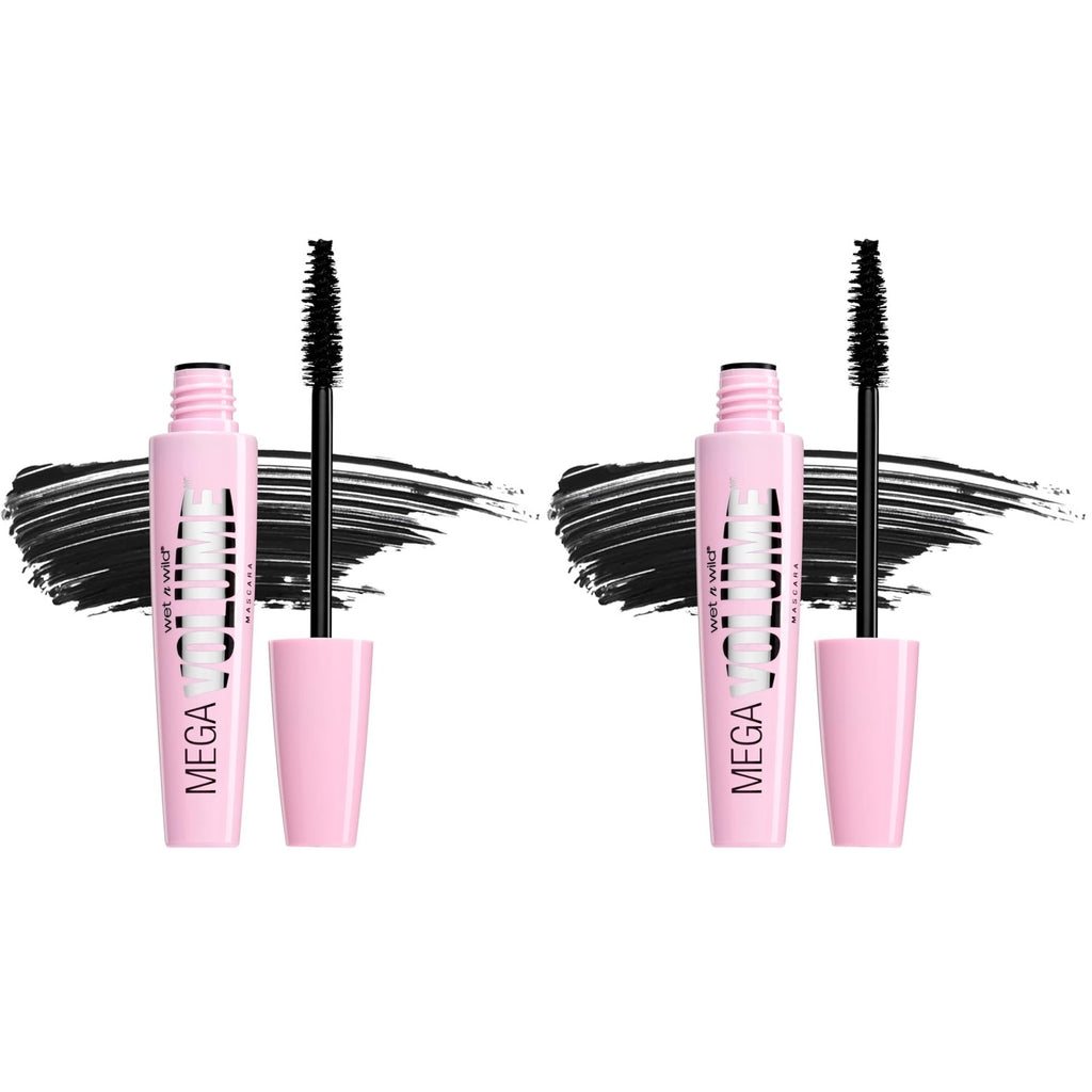 wet n wild Mascara Mega Volume - Volumizing, Waterproof, Smudge-Resistant, Cruelty-Free, Gluten-Free, Sulfate-Free & Vegan - Very Black