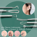 Blackhead Remover Tools 16 PCS Pimple Extractor with Metal Box