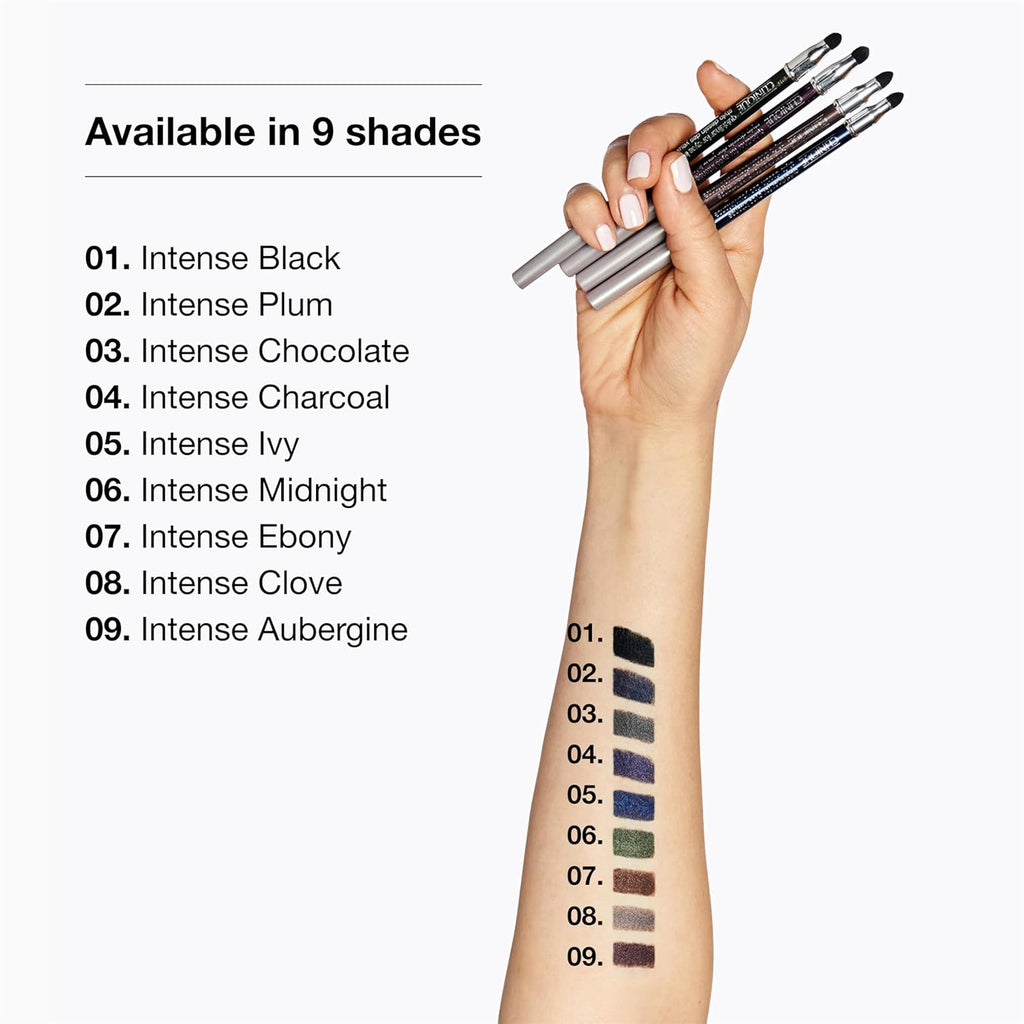 Buy now Clinique Quickliner For Eyes Intense Eyeliner Pencil | Water Resistant, Smudge Resistant + Safe For Sensitive Eyes | 10 Shades at indiglob india