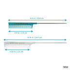 Buy now Allegro XL Pintail Rat Tail & Parting Combs - Metal Tail Foiling & Pin Combs (2 Pc. AQUA & WHITE) at indiglob india