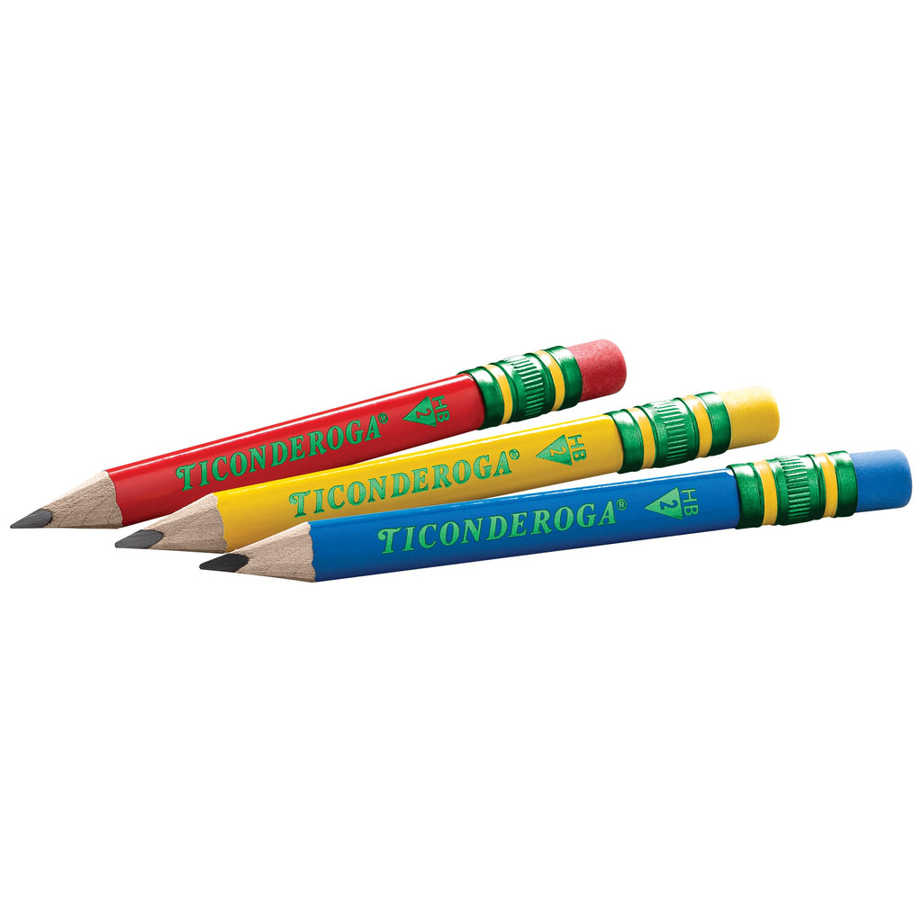 Ticonderoga My First Short Triangular Wood-Cased Pencils, #2 HB Soft