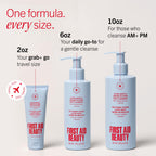 First Aid Beauty Ultra Gentle Cream-to-Foam Facial Cleanser,Makeup Removing Face Wash with Colloidal Oatmeal & Glycerin, Sensitive & Acne-Prone Skin