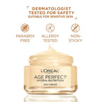 Buy now L'Oreal Paris Skincare Age Perfect Hydra-Nutrition Anti-Aging Day Cream with Manuka Honey Extract, 1.7 Ounce at indiglob india