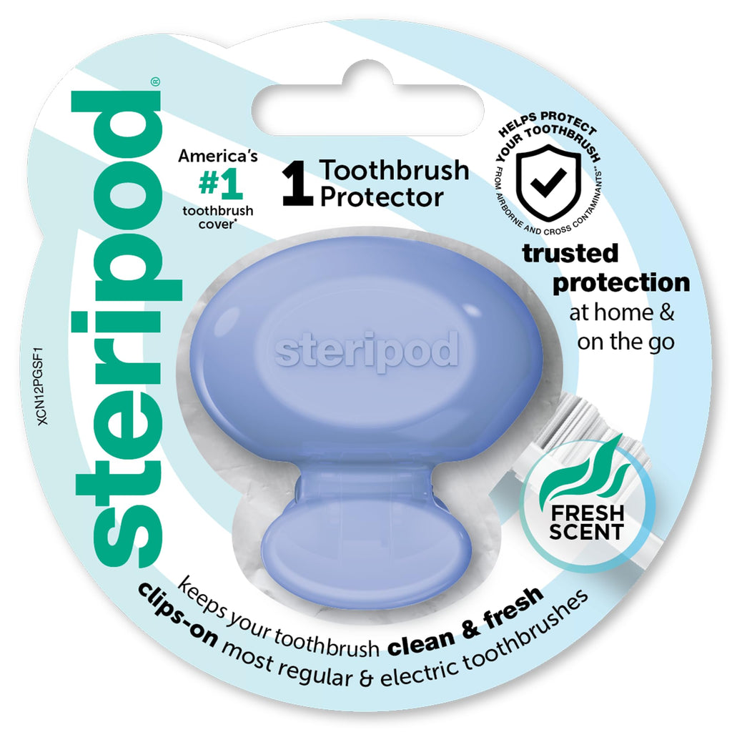 Steripod Clip-On Toothbrush Protector, 1 Count
