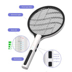2PACK Electric Fly Swatter 4500V Bug Zapper Racket, 2 in 1 Handheld Fly Zapper & Purple Mosquito Killer Rechargeable and 3-Layer Safety for Indoor Home Office Backyard Patio Camping