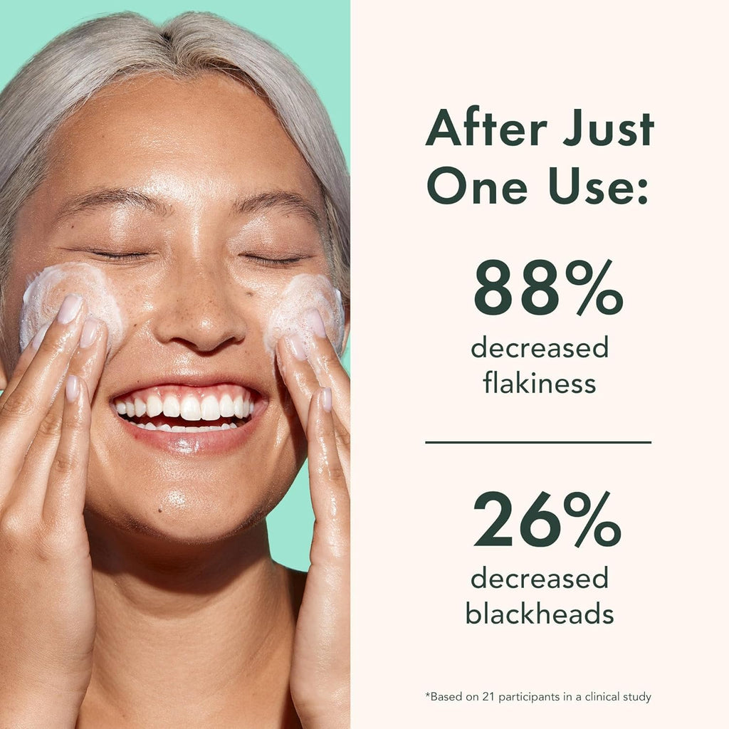 Rael Miracle Clear Facial Cleanser Face Wash (Exfoliating Cleanser, 5.1 oz) | Gentle Exfoliating Deep Pore Cleansing with Succinic Acid & Minerals, Korean Skin Care for Oily & Combination Skin