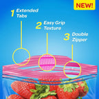 Buy now Ziploc Easy Open, Storage Quart 48 Count at indiglob india