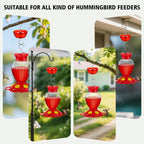 Ant Moat for Hummingbird Feeders, Humingbird Feeder Ant Moat, Vintage Style Hummingbird Ant Guard, 5 OZ Large Ant Moat, Ant Motes - Ant Guard(4 Pack, Red)