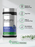Horbäach Blueberry Concentrate Extract Supplement | 150 Capsules