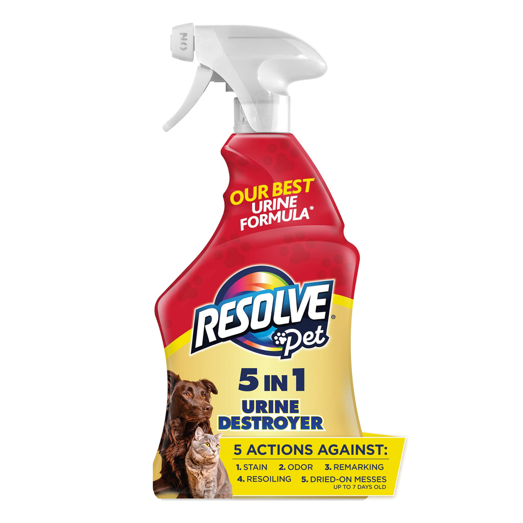 Resolve® 5-in-1 Urine Destroyer Carpet Cleaner Spray, Pet Stains, 22oz