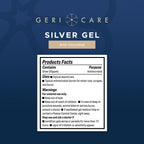 Antimicrobial Silver Gel By GeriCare| Wound Care Cream For Cuts Scrapes Minor Burns| Natural Topical Skin Healing Ointment| 55PPM Colloidal Silver Gel For Wound Dressing |Long-Lasting Protection|1.5oz