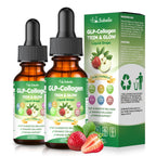 10-in-1 Liquid Collagen for Women, GLP Friendly Multi Collagen | Trim & Glow Hydrolyzed Collagen Burn Drops w. Hyaluronic Acid Biotin Green Tea & ACV, Digestive Gut Skin Health & Hair Growth