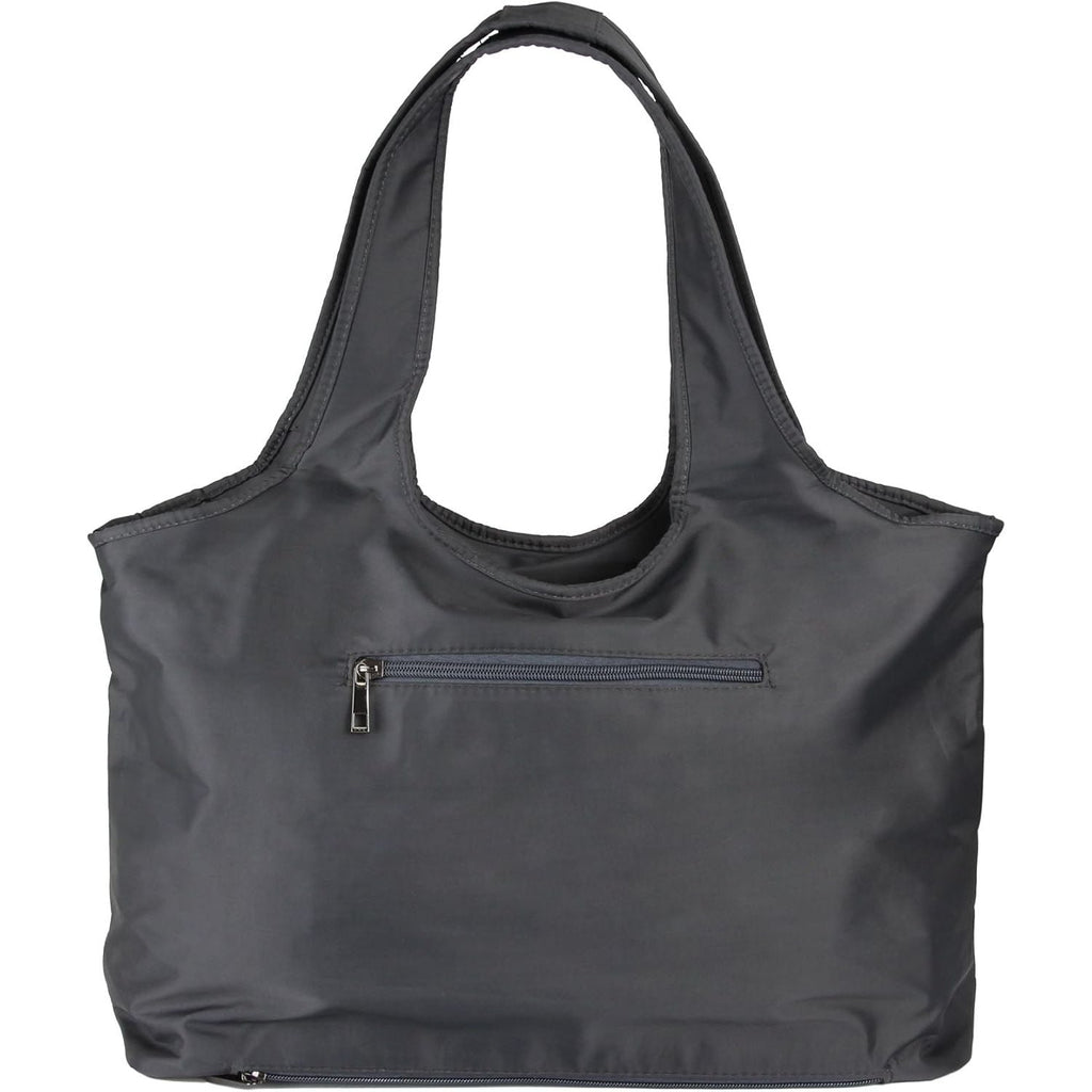 Buy now ZOOEASS Women Fashion Large Tote Shoulder Handbag Waterproof Tote Bag Multi-function Nylon Travel Shoulder(Grey) at indiglob india
