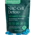 Sugar-Free NAC Gummies for Kids and Adults with Glutathione & Milk Thistle | N Acetyl Cysteine 400mg for antioxidant & immune support, sugar free, vegan, non-GMO, gluten free, blueberry flavor, USA