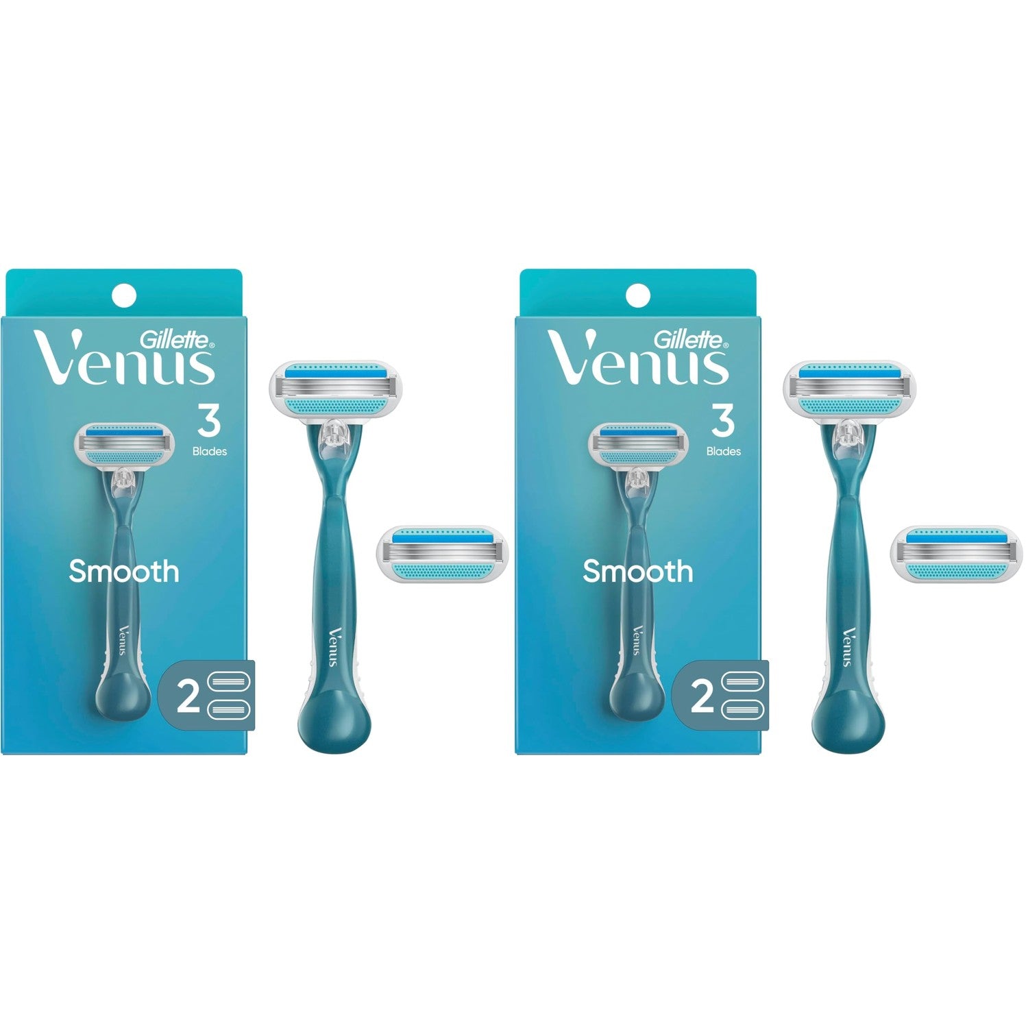 Gillette Venus Smooth Womens Razor Blade Refills, 8 Count, Lubracated to Protect the Skin from Irritation
