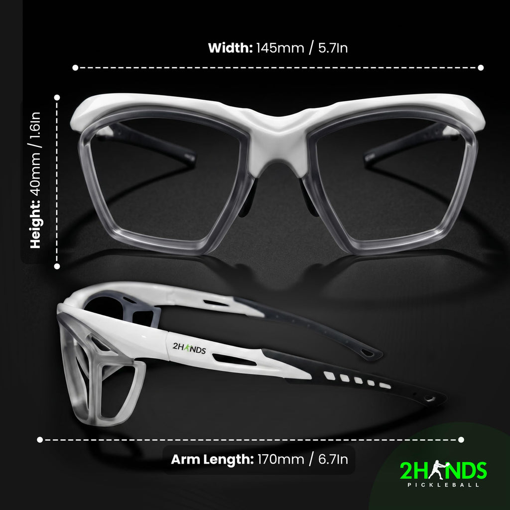 Lens-Free Pickleball Glasses | Pickleball Glasses Without Lenses | Lightweight, Impact-Resistant, Lens-Free Protective Frame for Clear Vision on the Court