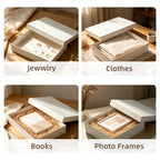 Vantist 4 Pack Medium 14" White Gift Boxes With Lids for Clothes Presents