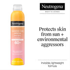 Buy now Neutrogena Invisible Daily Defense Body Sunscreen Spray, Broad Spectrum SPF 60+, Oxybenzone-Free & Water-Resistant, Sun & Environmental Aggressor Protection, Antioxidant Complex, 5.0 oz at indiglob india