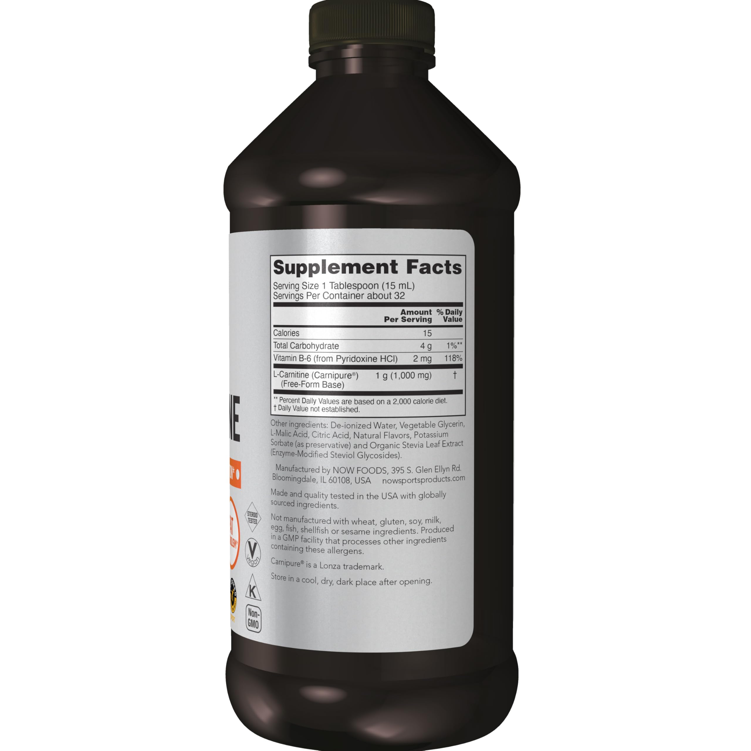 Buy now NOW Sports Nutrition, L-Carnitine Liquid 1,000 mg, Highly Absorbable, Tropical Punch, 16-Ounce at indiglob india