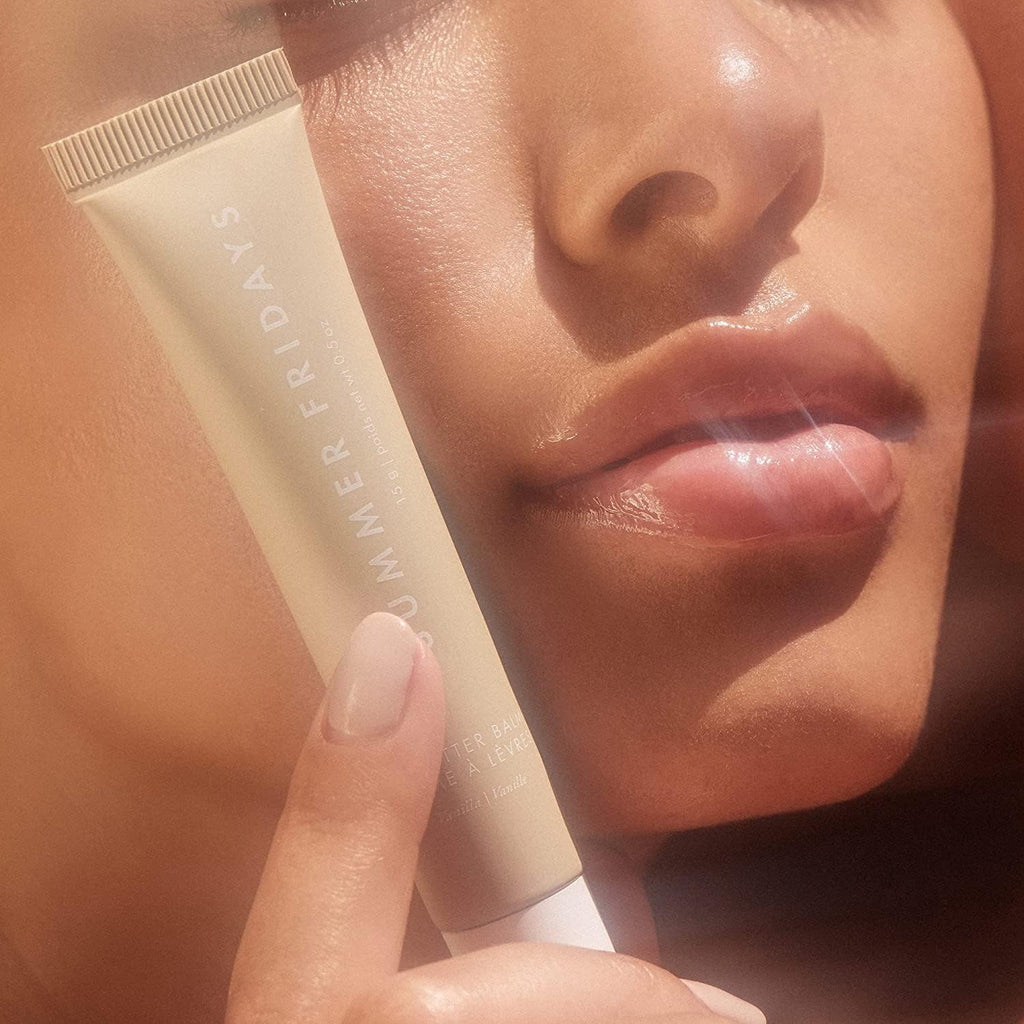 Buy now Summer Fridays Lip Butter Balm - Conditioning Lip Mask and Lip Balm for Instant Moisture, Shine and Hydration - Sheer-Tinted, Soothing Lip Care - Vanilla (.5 Oz) at indiglob india