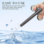Buy now [2Pack+Storage Bag] Lube Applicator Syringe with 10ml Precise Scales, 6.5" Anal Lube Shooter with Air-Proof Silicone Cap Reusable Lubricant Tube Applicator for Women, Men & Couples, Black at indiglob india