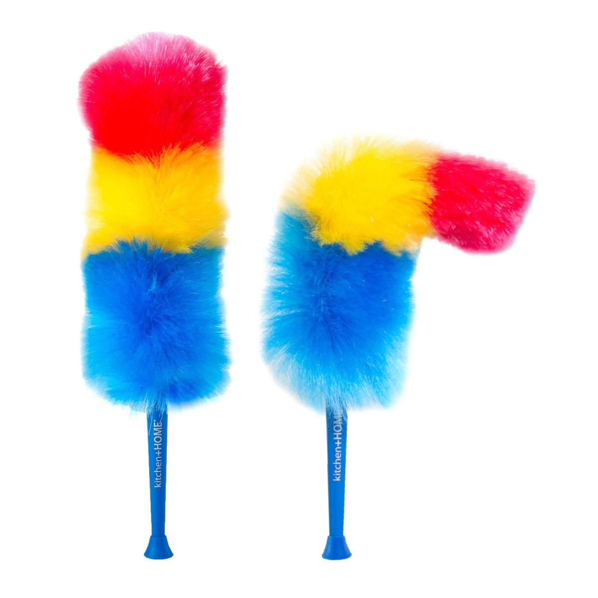 Kitchen + Home 23” inch Rainbow Static Duster - Electrostatic Feather Duster Attracts dust Like a Magnet!