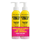 Marc Anthony Hair Styling Gel for Curly Hair,Strictly Curls-Long Lasting Strong Hold Curl Defining-Hair Gel for Medium&Coarse Curls-Added Shine&No Flaking-Hair Products Reduces Frizz,(Pack of 2)