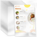 VOKOY 30 Pack No Holes Sheet Protectors, 8.5" x 11", Letter Size Heavy Duty Clear View Page Sleeves Protectors, Clear Paper Document Artwork Protectors