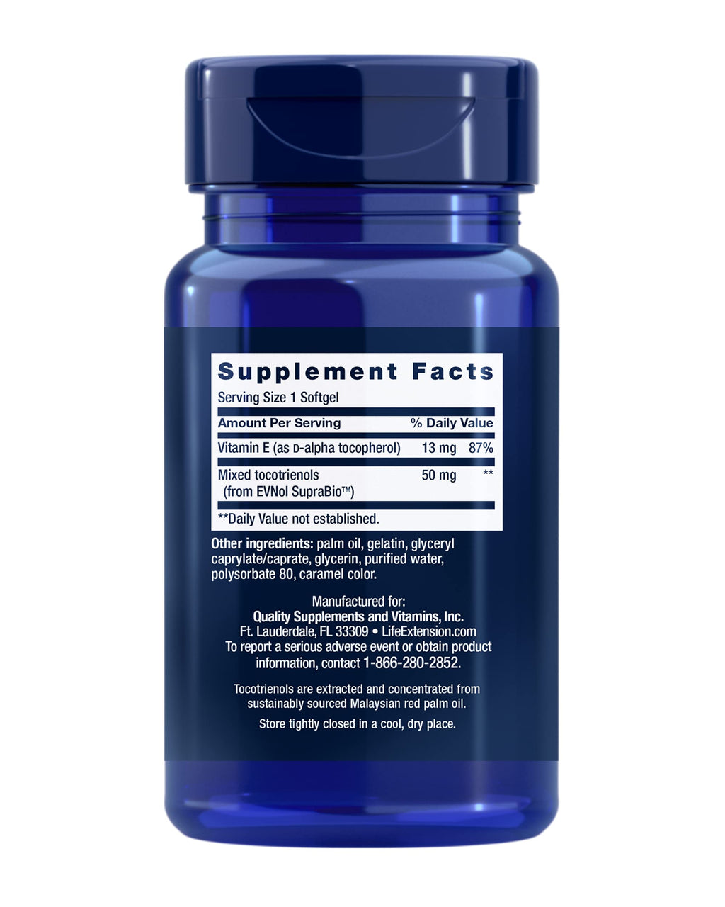 Life Extension Super Absorbable Tocotrienols, Vitamin E, 60 Softgels