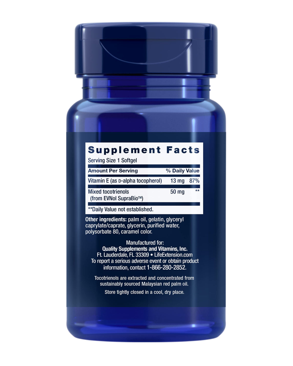 Life Extension Super Absorbable Tocotrienols, Vitamin E, 60 Softgels