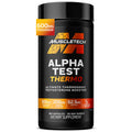 Buy now MuscleTech Thermogenic Testosterone Booster for Men, AlphaTest Thermo - T-Boost Mens Supplement with Tribulus Terrestris - Male Gym Workout Supplements for Muscle Growth, Stamina & Energy - 90 Pills at indiglob india