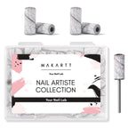 Makartt Sanding Bands for Nail Drill:50 Pcs Small Sanding (White, #180) | Nail Sanding Files with 2026 Upgrade Design 3.1mm Mandrel Bits,180 Medium Grits