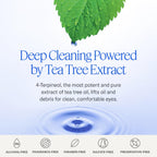 Towelettes with Tea Tree Oil Extract, 24 Count | Natural Face, Eyelash & Eyelid Cleansing Wipes to Clear Dirt & Debris that Allow Demodex Mites to Thrive