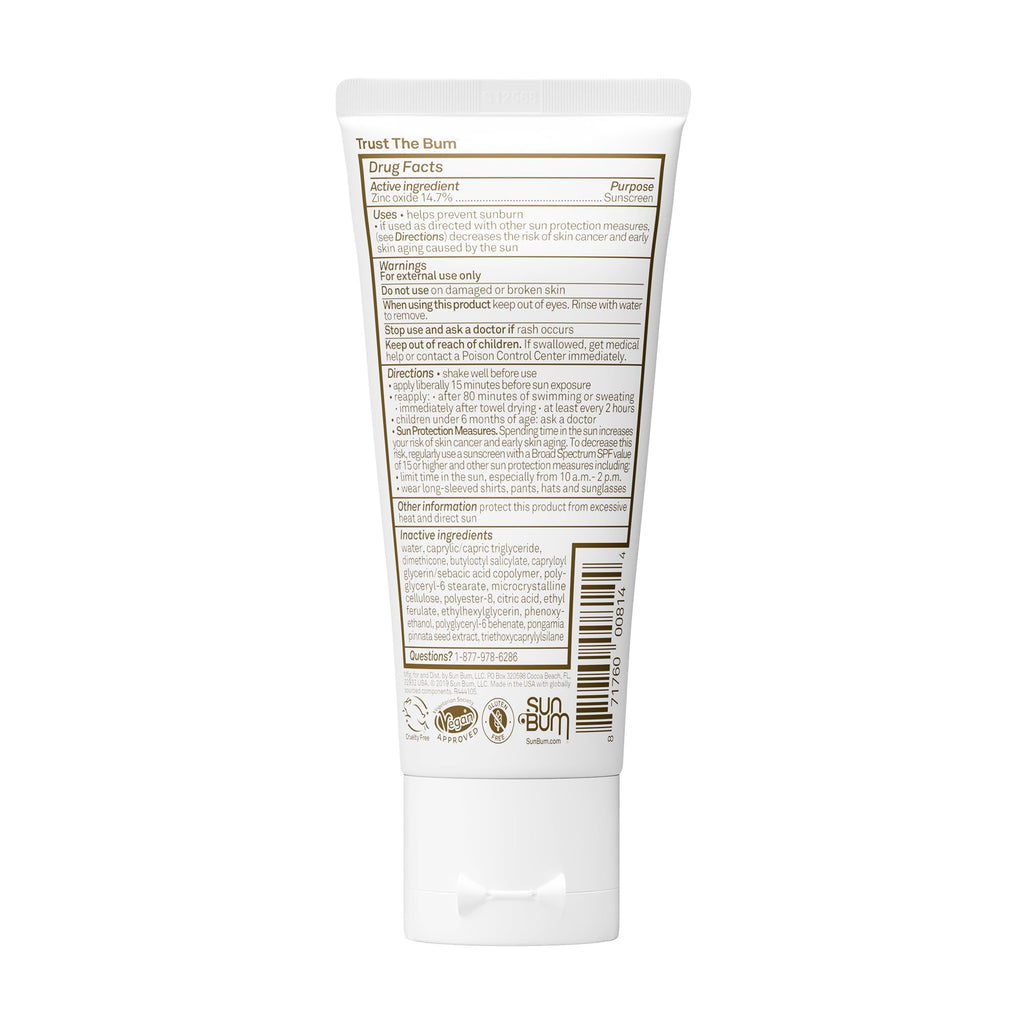 Sun Bum Mineral SPF 30 Sunscreen Body Lotion - Travel Size, 3 oz | Broad Spectrum Moisturizing Sunscreen, for Senative Skin, Vitamin E, Hawaii 104 Act Compliant (No Octinoxate & Oxybenzone)