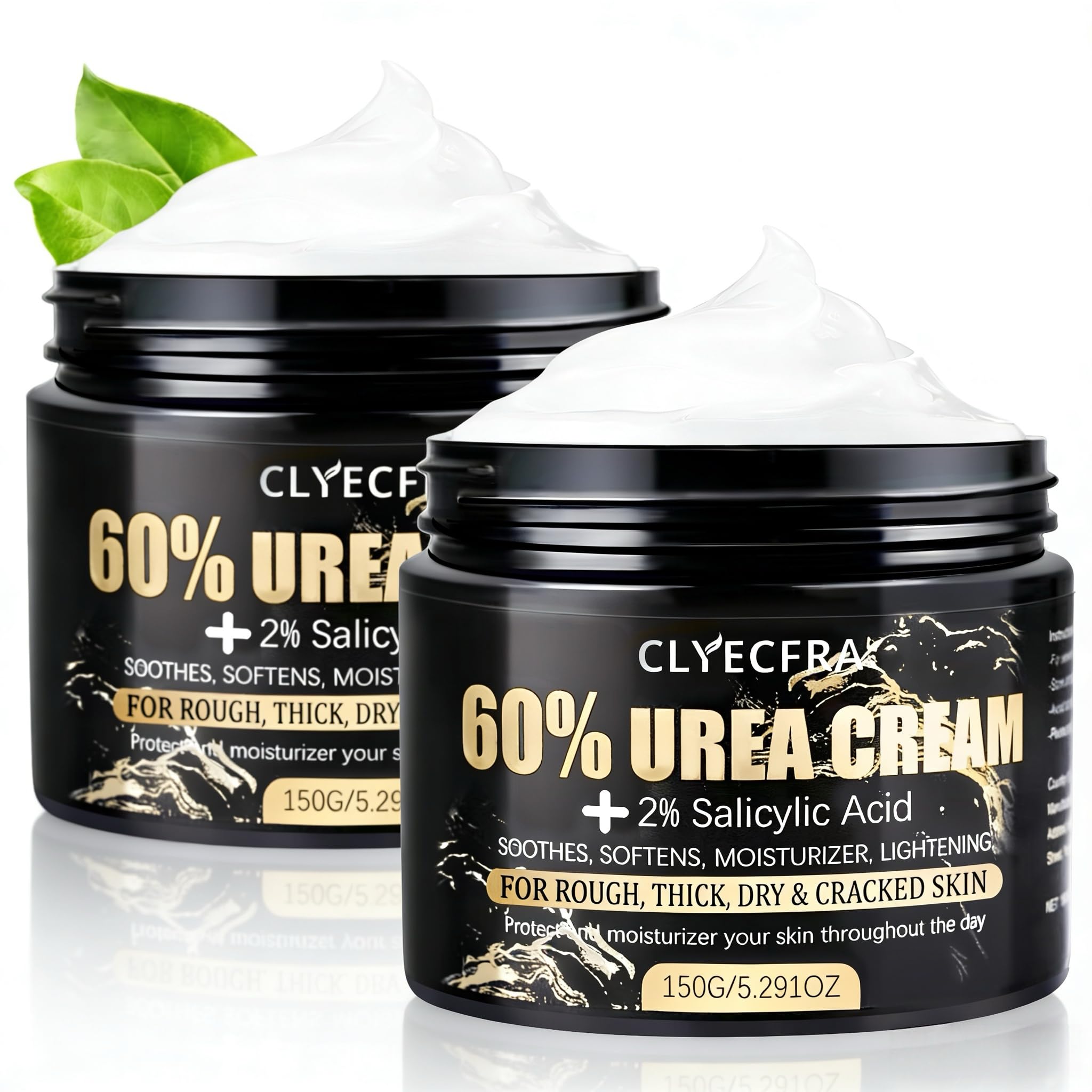 60% Urea Cream for Feet with 2% Salicylic Acid for Deep Hydration-150g | Urea Cream 60 Percent for Feet & Hands-Maximum Strength Moisturizer for Rough,Dry,Thick & Cracked Skin,Callus Remover