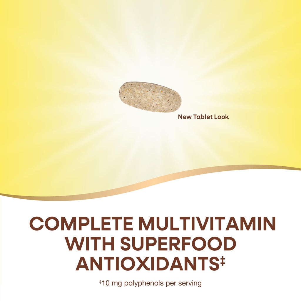 Nature's Way Alive! Men’s 50 Plus Multivitamin Complete Tablets, 50 ct | Daily Multivitamin for Men Over 50, Supports Cellular Energy Metabolism, Heart, Muscle & Eye Health*, High Potency Vitamins