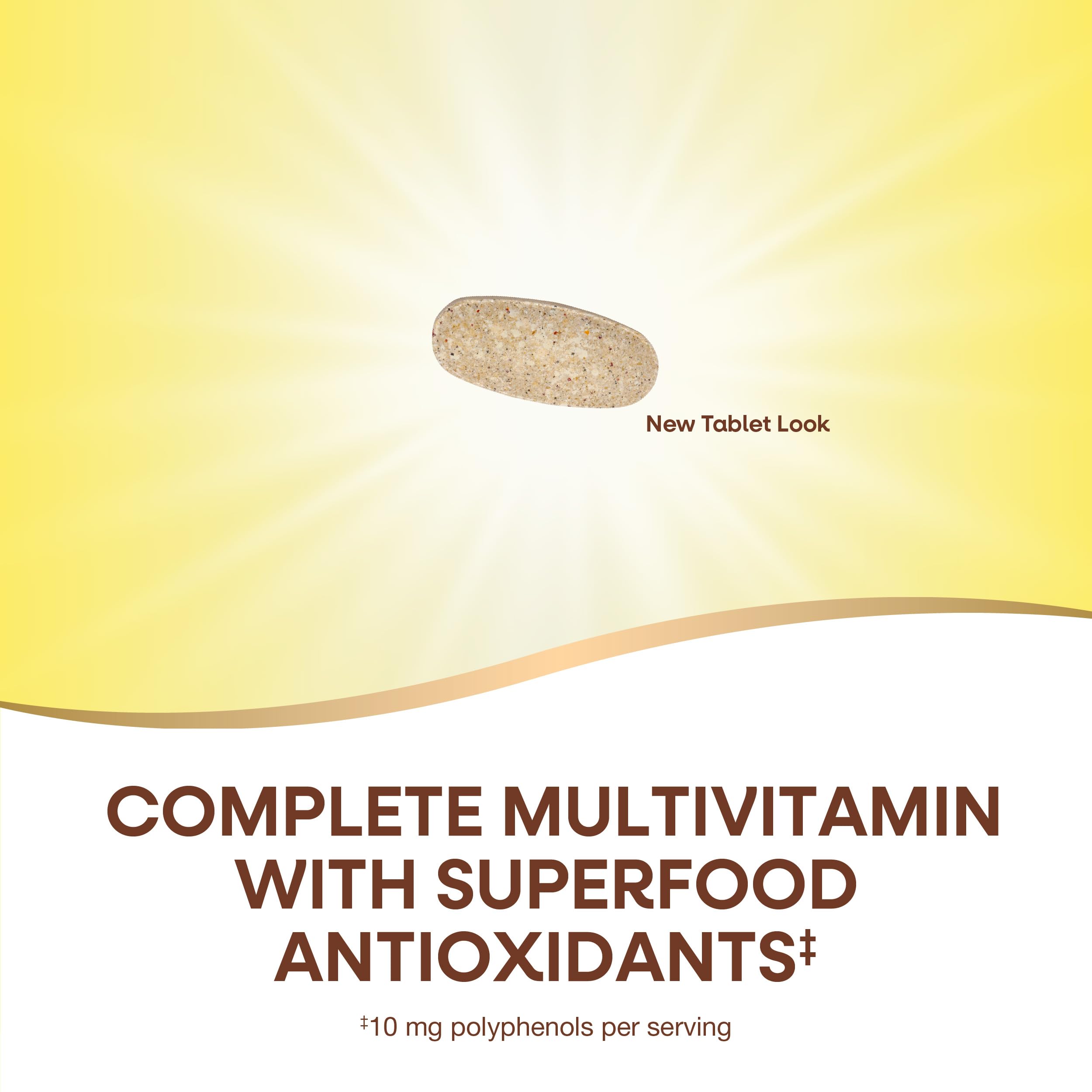 Nature's Way Alive! Men’s 50 Plus Multivitamin Complete Tablets, 50 ct | Daily Multivitamin for Men Over 50, Supports Cellular Energy Metabolism, Heart, Muscle & Eye Health*, High Potency Vitamins