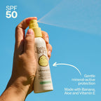 Baby Bum SPF 50 Sunscreen Spray - Mineral UVA/UVB Face and Body Protection for Sensitive Skin - Travel Size - 3 oz