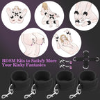 Sex Toys Sex Pillow, with BDSM Bondage Heart Shaped Inflatable Cushion Furniture for Bedroom Dildo Mount, Upsize Pillow with Bondage Cuffs, Cross Strap, Nipple